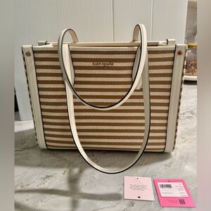 Kate Spade market stripe medium tote